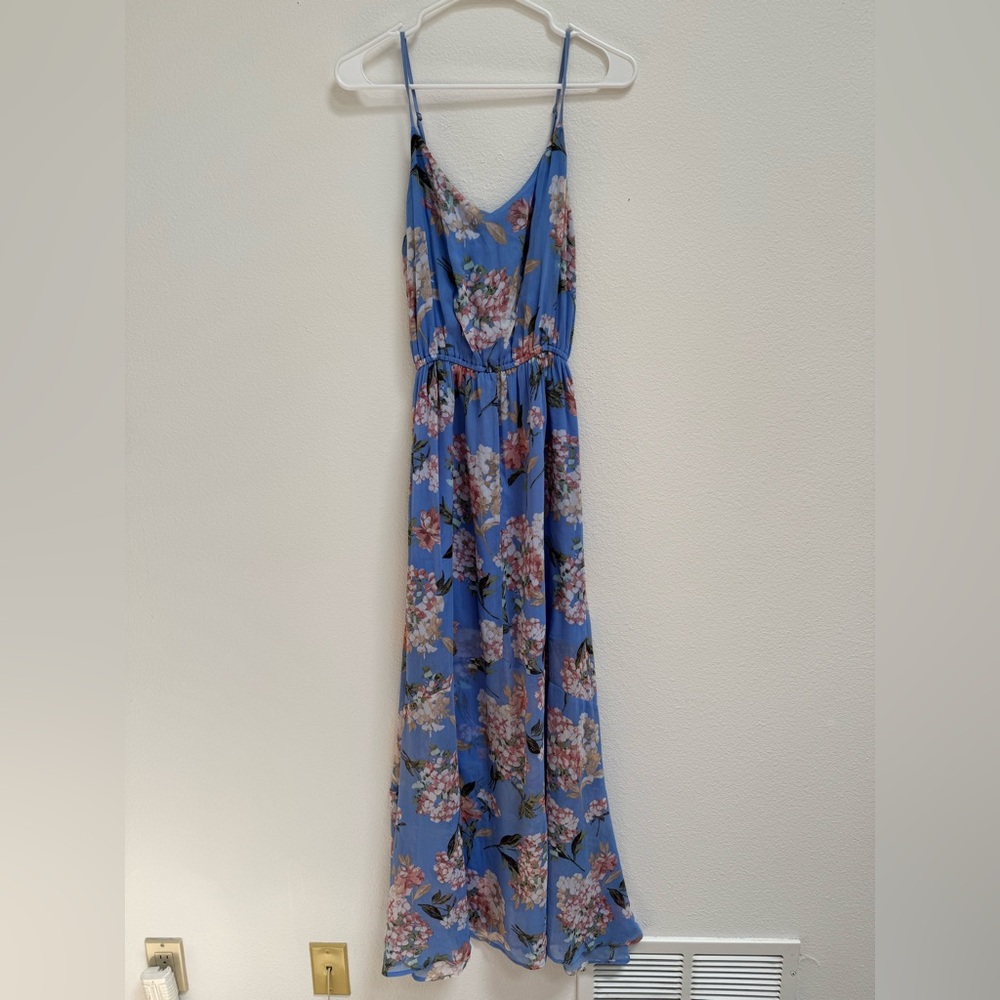 Abercrombie and Fitch Blue Floral Maxi Dress